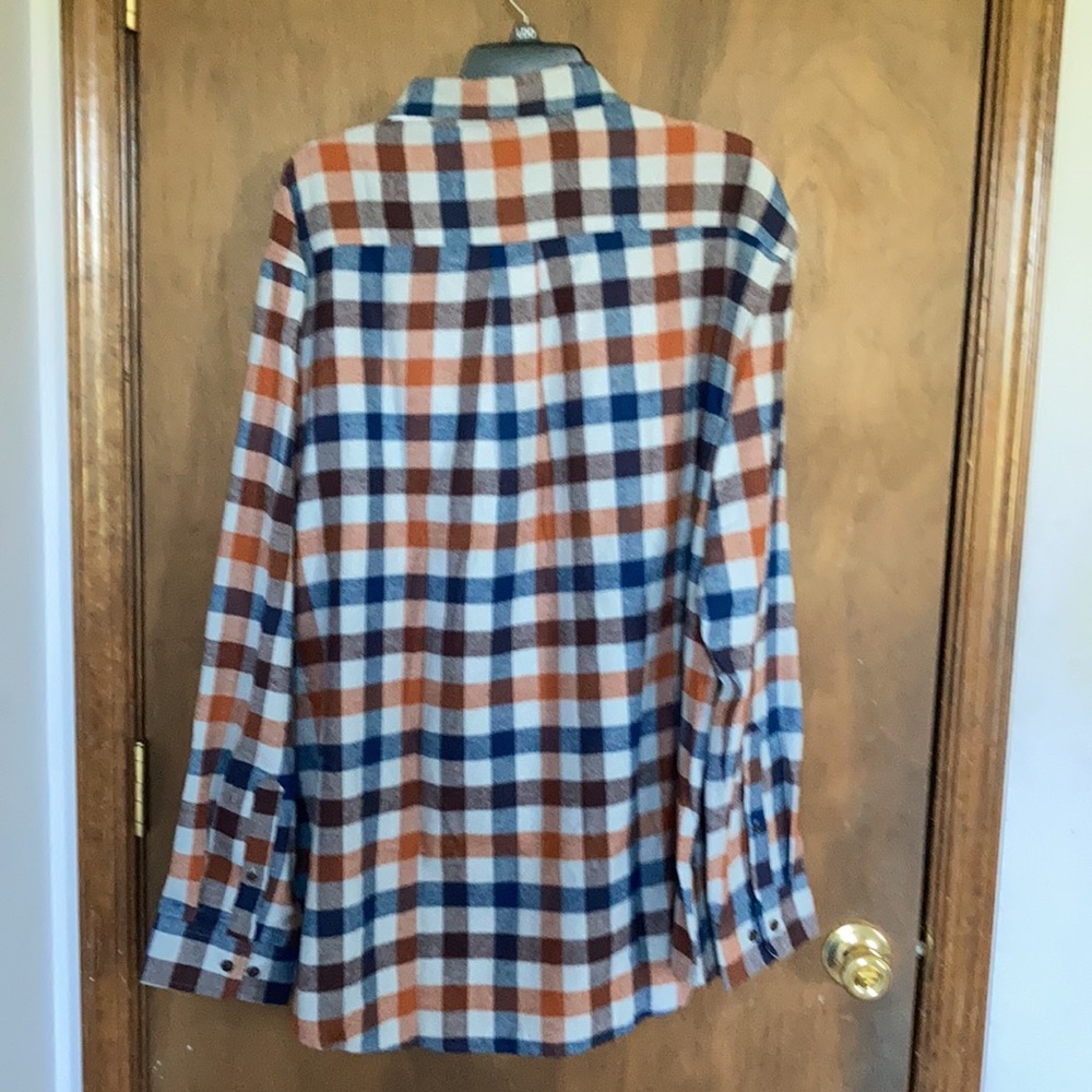 Relist 2/5 ❌Croft & barrow classic fit the extra soft flannel plaid shirt XXL - Picture 11 of 16